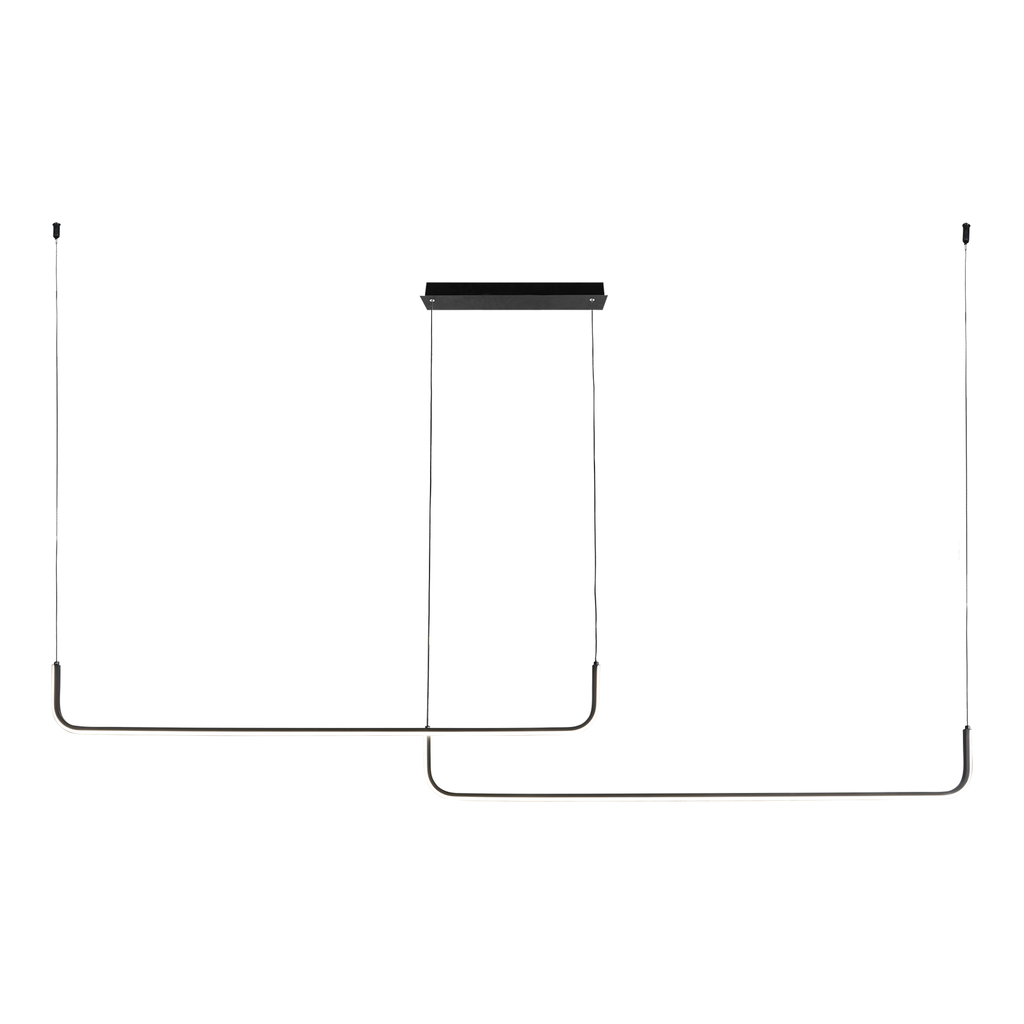 Závesné svietidlo LED RIKE čierne