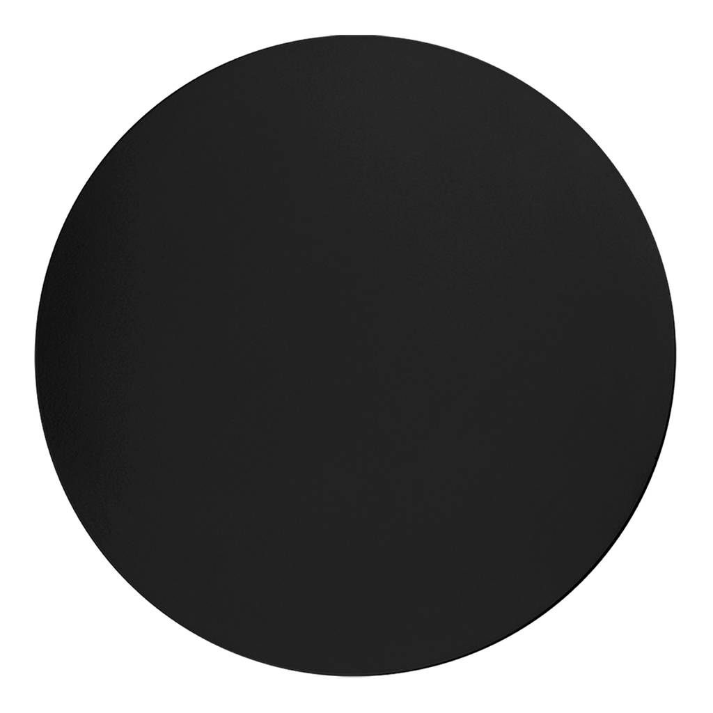 Nástenné svietidlo minimalistické okrúhle čierne LUNA NEW 40 cm