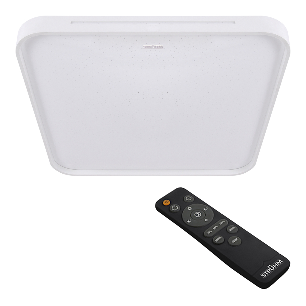 Stropné svietidlo LED s diaľkovým ovládaním 48W biely WENA 48,5 cm