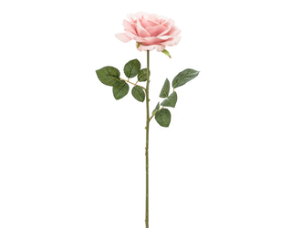 Umelý kvet RUŽA ružová 53 cm