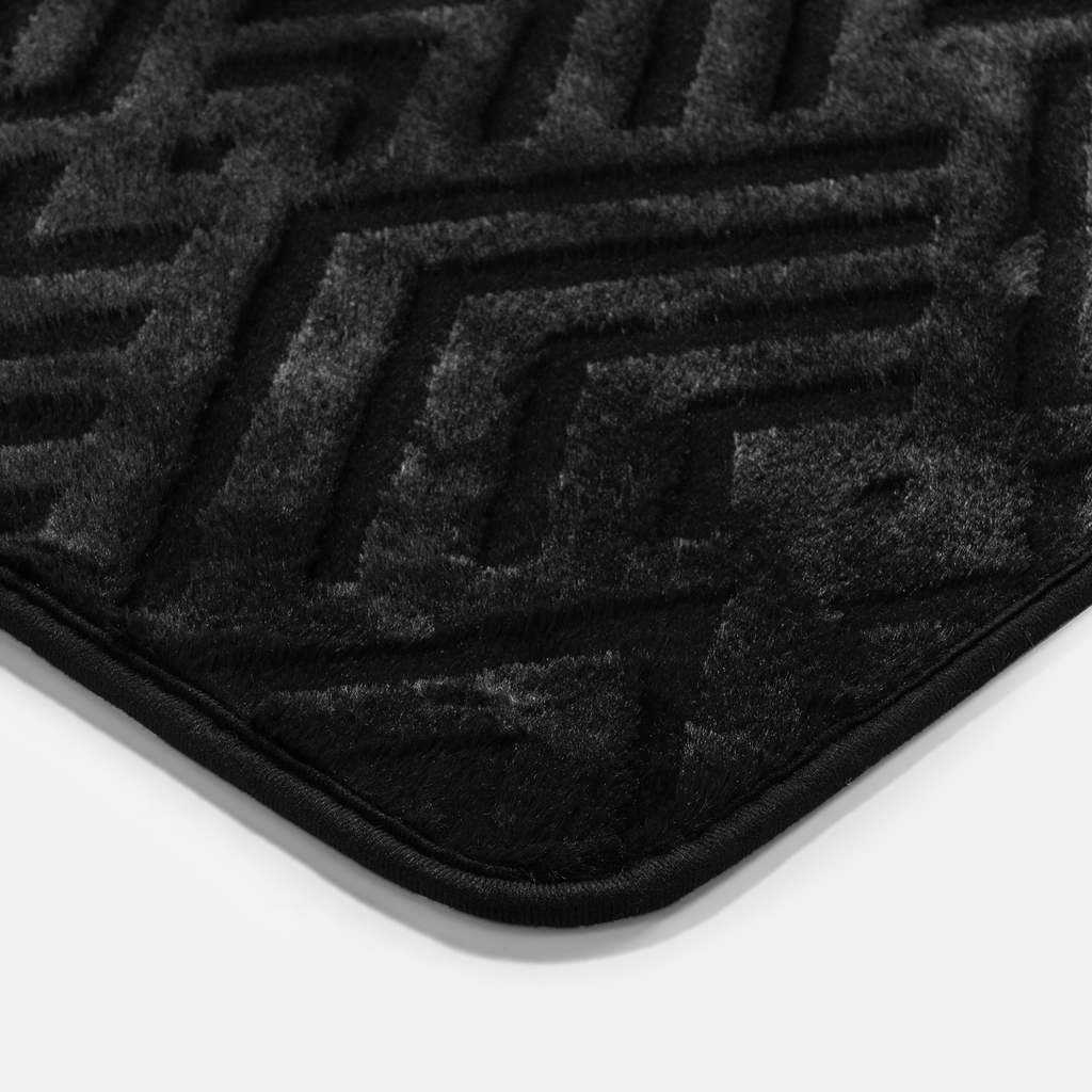 Čierny koberec DOVER 3D 60x100 cm