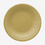 Papierové taniere MONOCOLOR zlaté 18 cm, 8 kusov