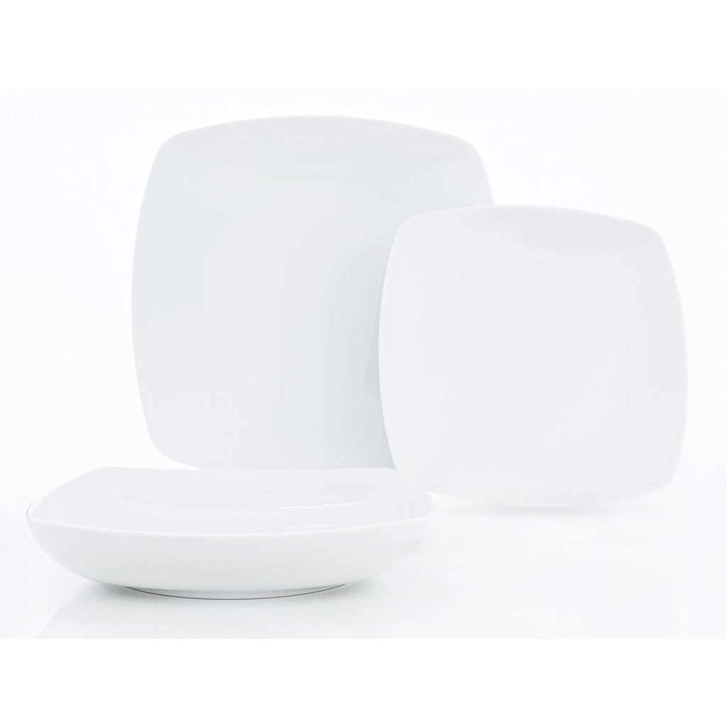 Kávová súprava z bieleho porcelánu APOSTROPHE pre 6 osôb