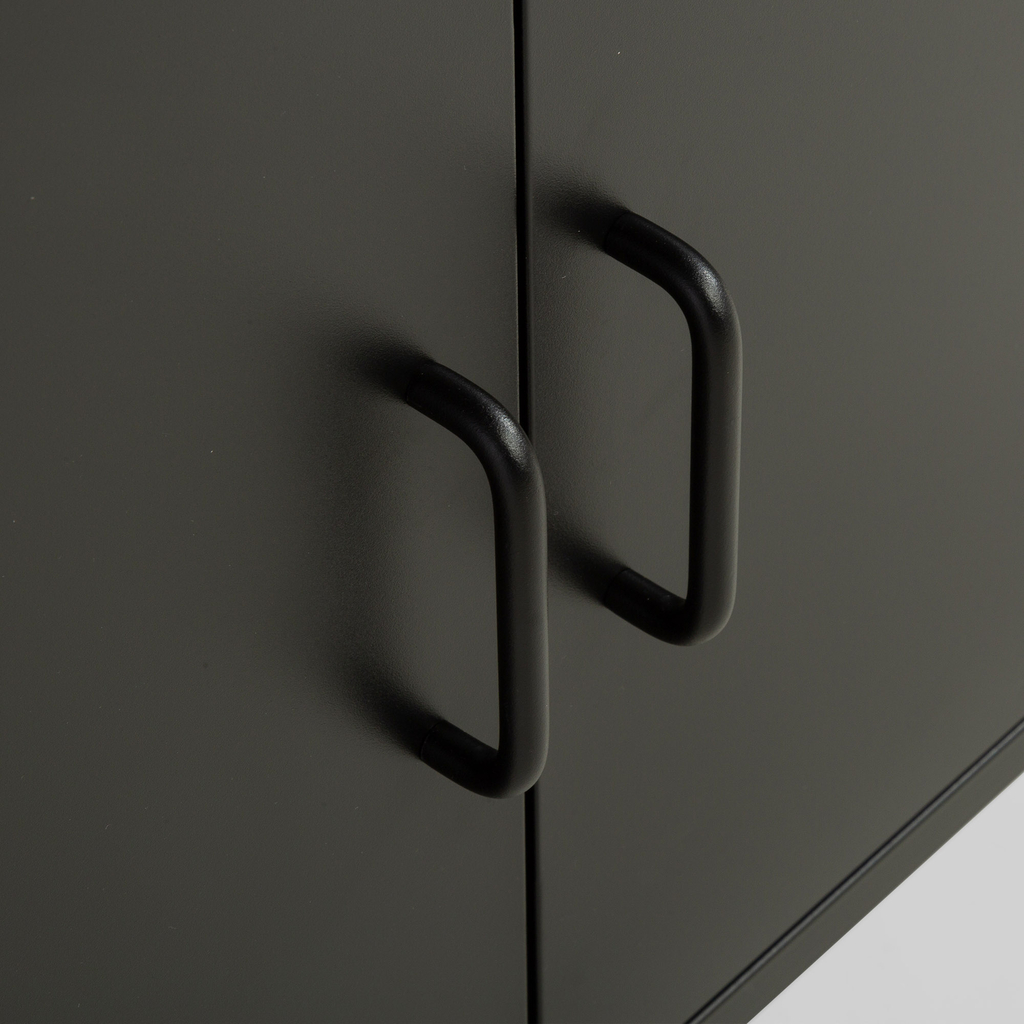 Komoda 2-dverová SOLANS čierna