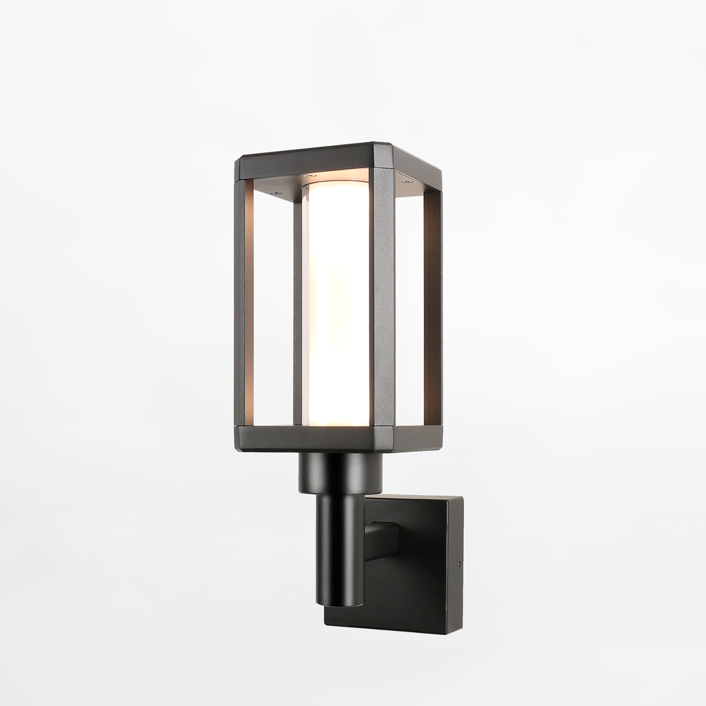 Vonkajšie nástenné LED svietidlo IP65 čierne URBAN