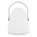 Dekoratívna stolná LED lampa LUKA bielo-hnedá 30 cm