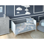 Bambusové obliečky do postieľky MODRÝ SLON 90x120 cm