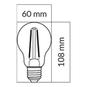 Žiarovka LED E27 10,5W ORO-E27-A60-FL-CLARO-10,5W-DW neutrálna farba