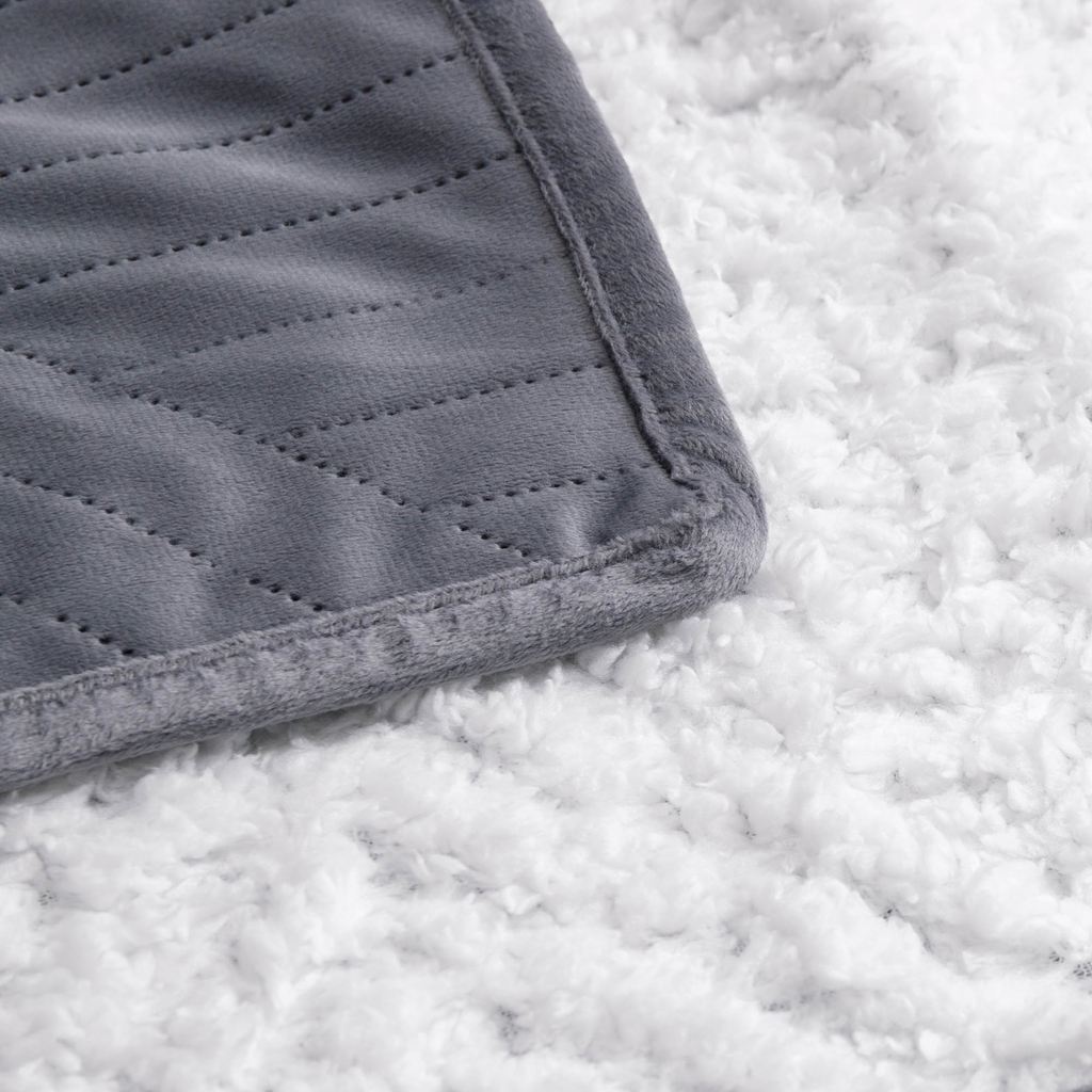 Prehoz na posteľ v tmavosivej farbe CALDO 220x200 cm