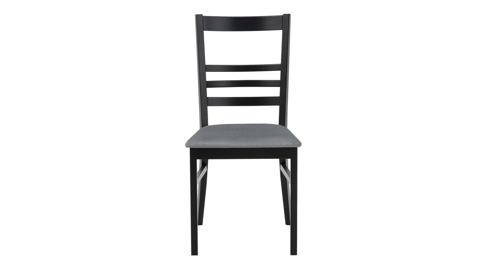 Čierna drevená stolička FIDUS