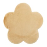 Malý koberec žltý v tvare kvetu NEBBIA 60x60 cm