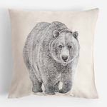 Dekoračná obliečka na vankúš MOLLIE s medveďom 45x45 cm