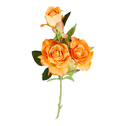 Umelý kvet oranžová ruža 85 cm