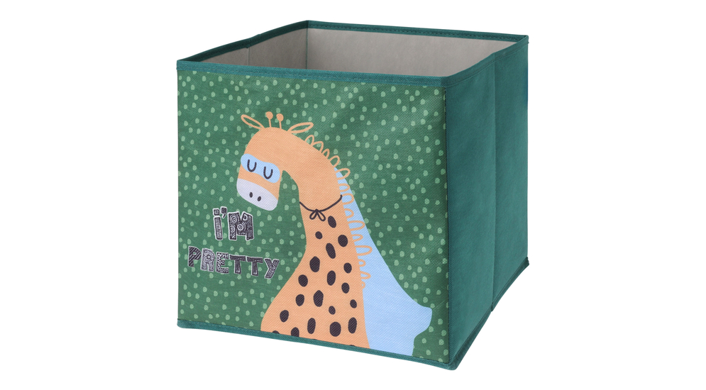 Textilný skladací box ZVIERATKÁ MIX 30x30 cm