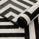 Vonkajší koberec STIARNA s čiernym vzorom 160x230 cm