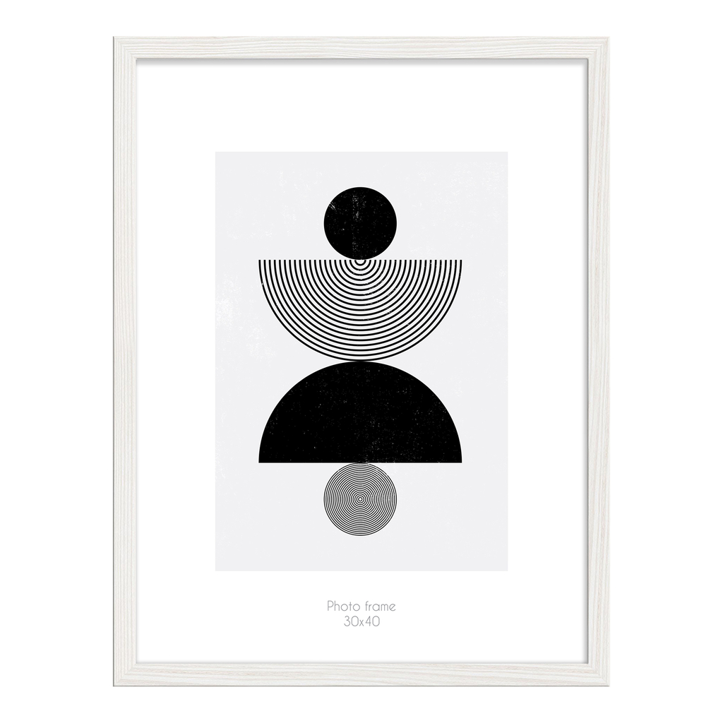 Rámik na fotografiu 30 x 40 biely KYOTO