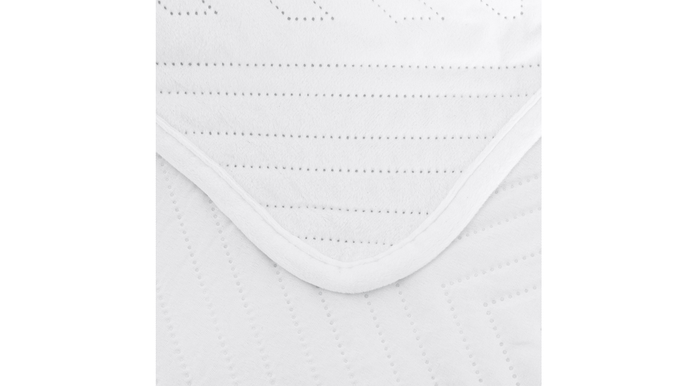 Prikrývka na posteľ biela SENSO 180x200 cm