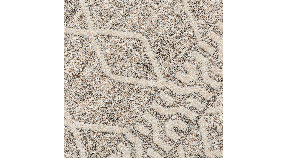 Etno koberec vo farbe diamantov béžová PAULA 80x150 cm