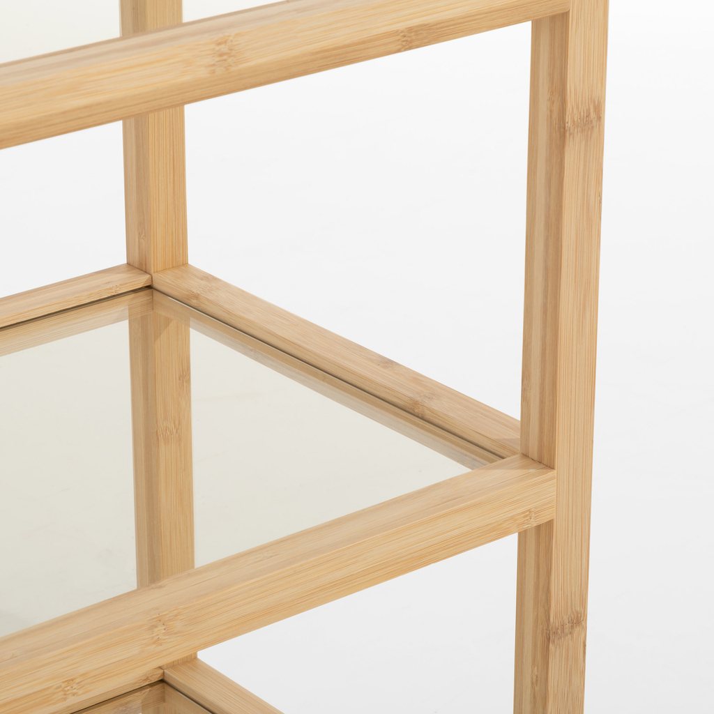 Knižnica z bambusového dreva HORO 79 cm