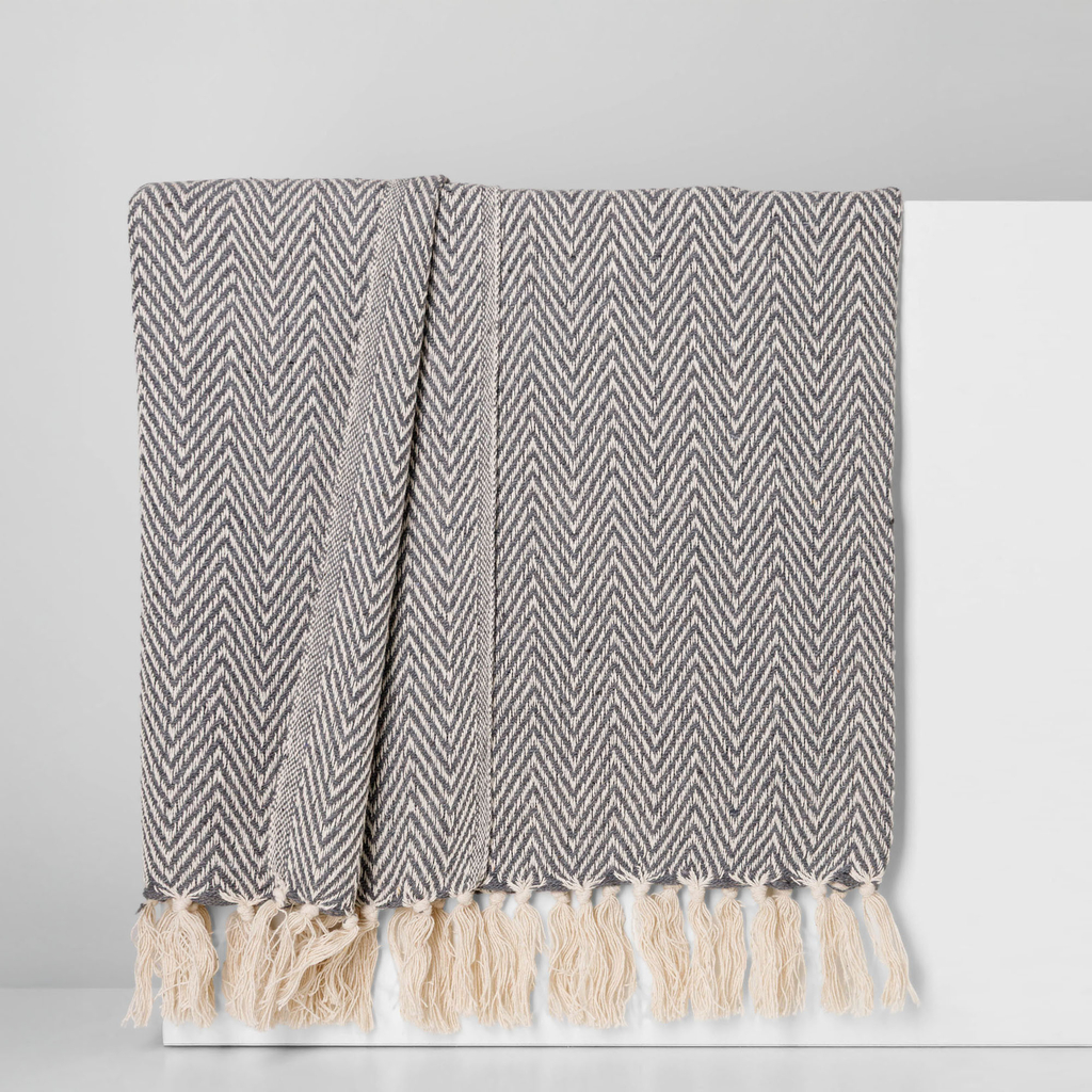 Sivá deka SALINA 125x150 cm