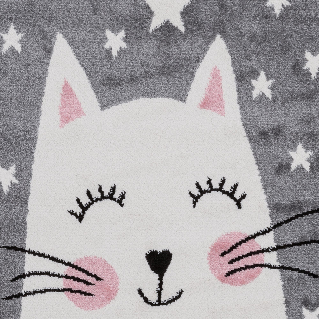 Sivý koberec, králik HAPPY 80x150 cm