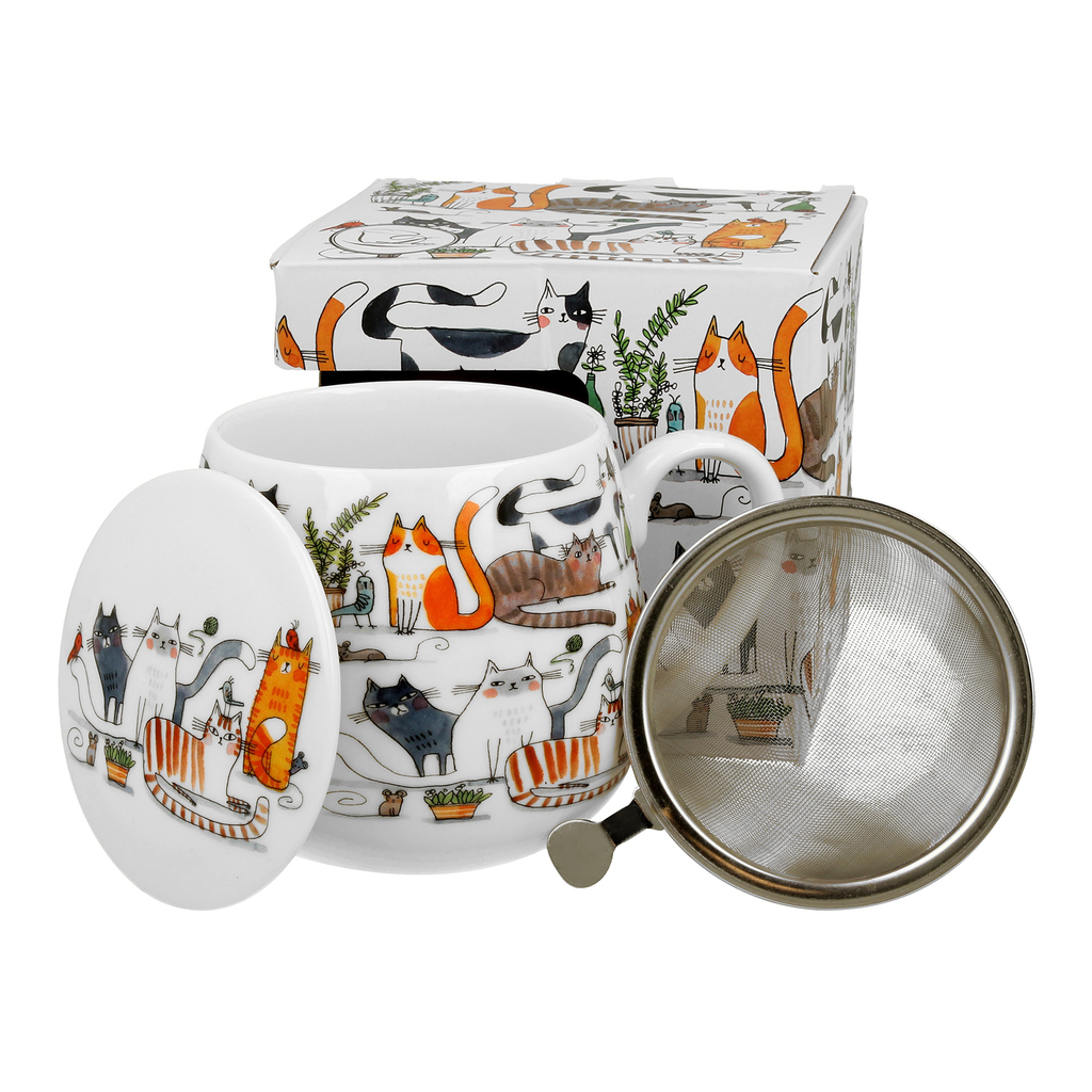 Hrnček sud so sitkom MAČACÍ SVET LENIVÉ MAČKY 430 ml