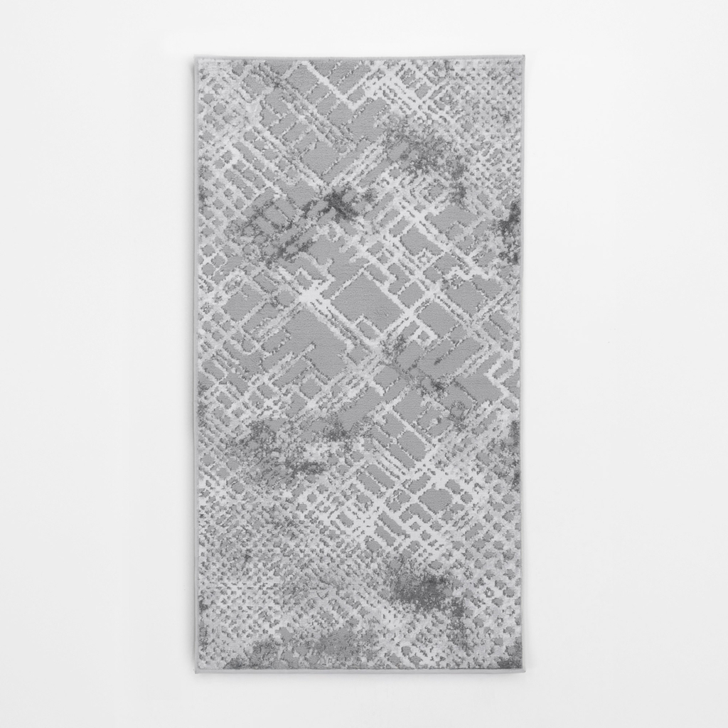 Retro koberec v striebornej farbe MIRACLE 80x150 cm