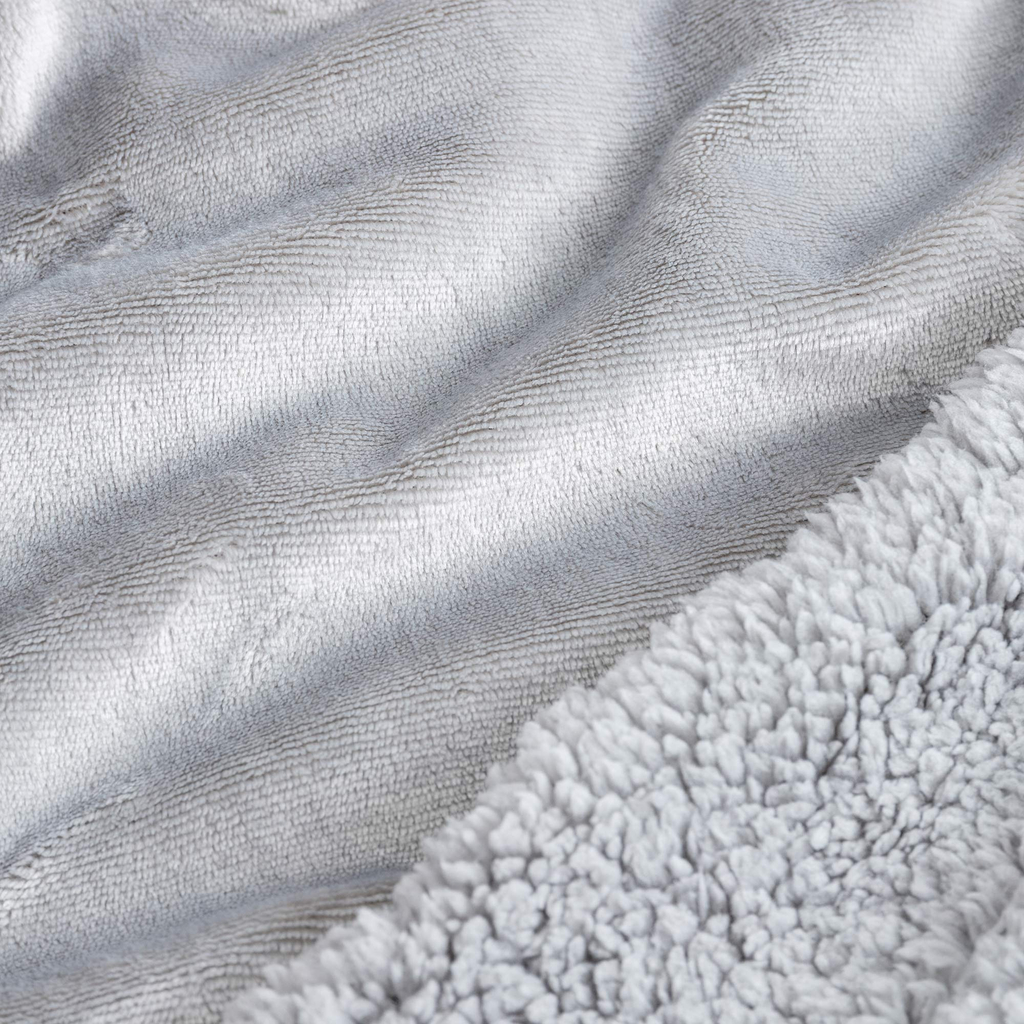 Sivá baránková deka CASMIR 130x160 cm