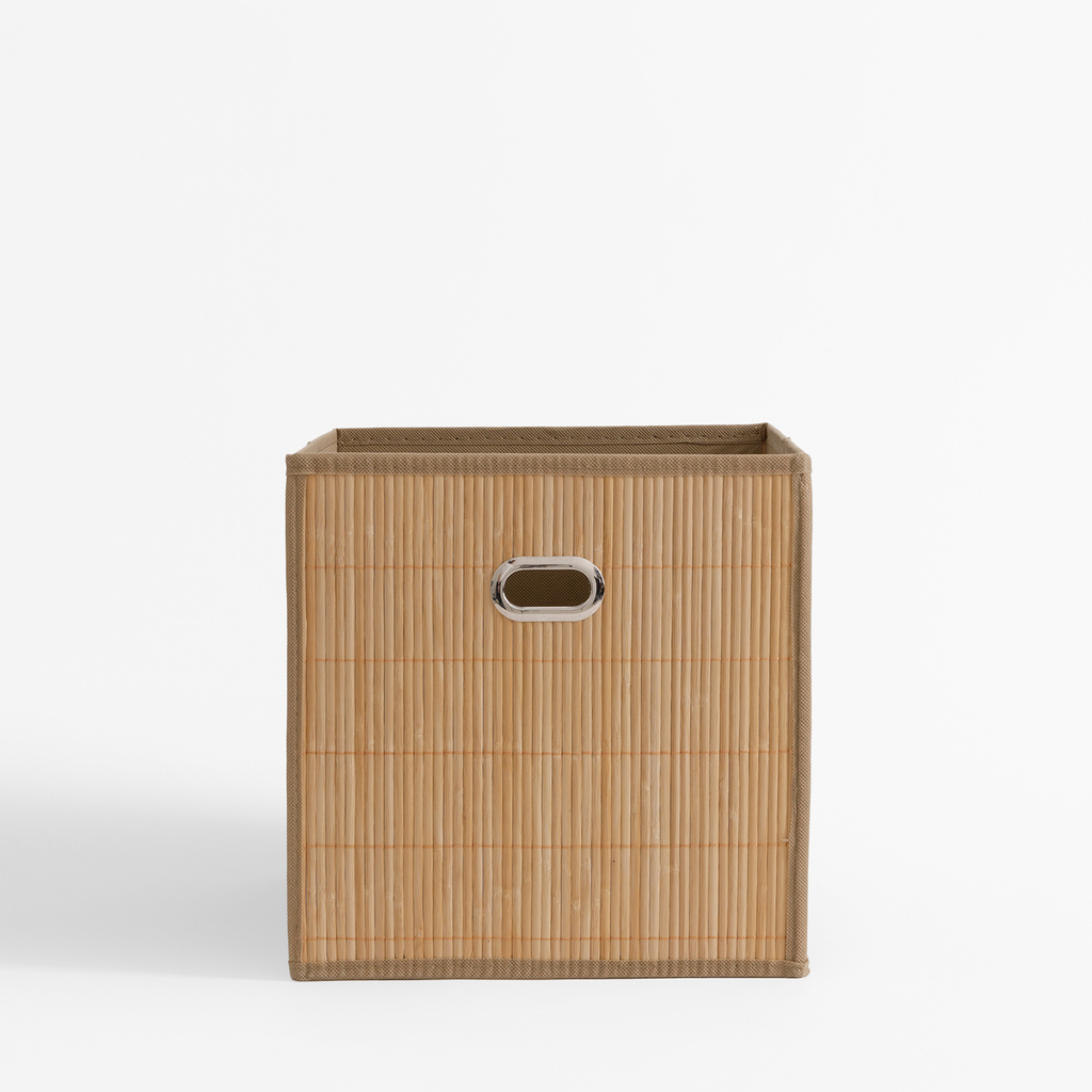 Skladací úložný box v hnedej farbe 28x28x28 cm
