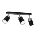 Bodové svietidlo čierne 3xGU10 RENO