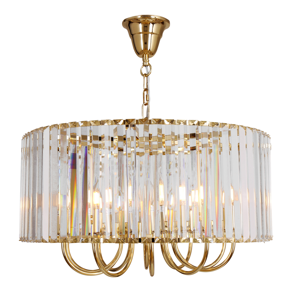 Závesné svietidlo PARIS glamour zlaté 60 cm