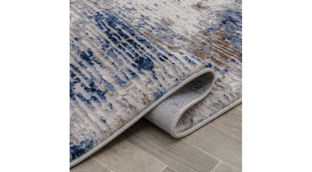 Retro koberec KAREN, modrý 120x160 cm