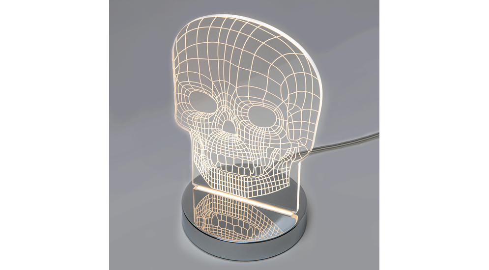Dekoratívna lampa LED lebka SKULL