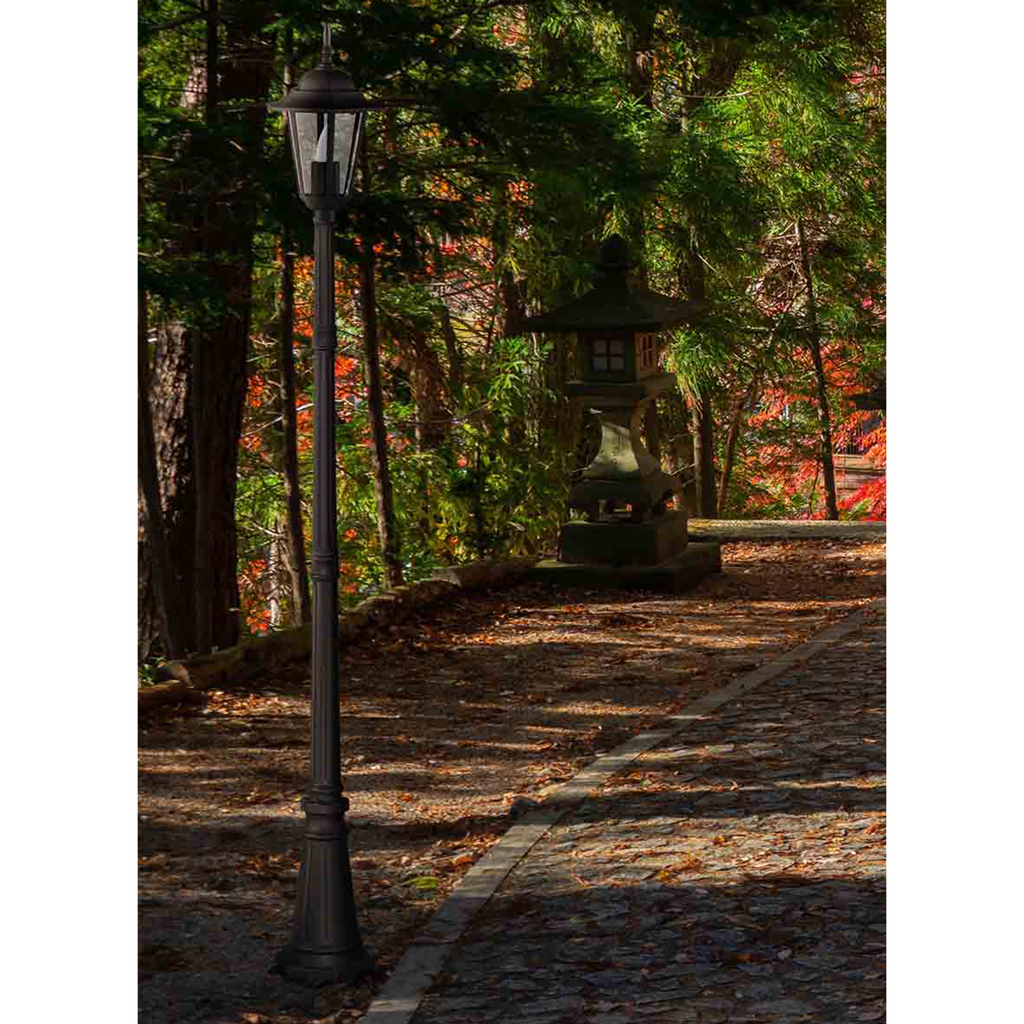 Vonkajšia vysoká lampa STANDARD čierna