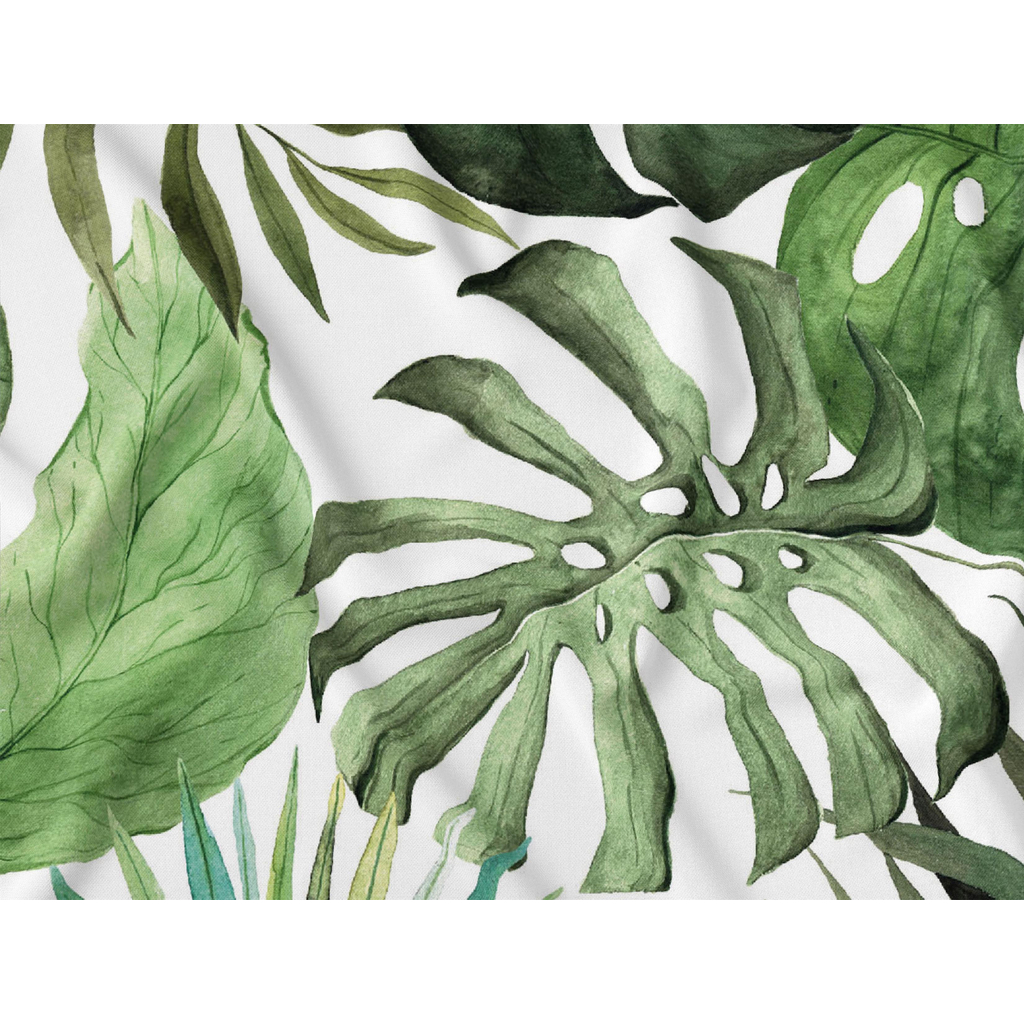 Obrus so vzorom listov monstery, 110 x 160 cm