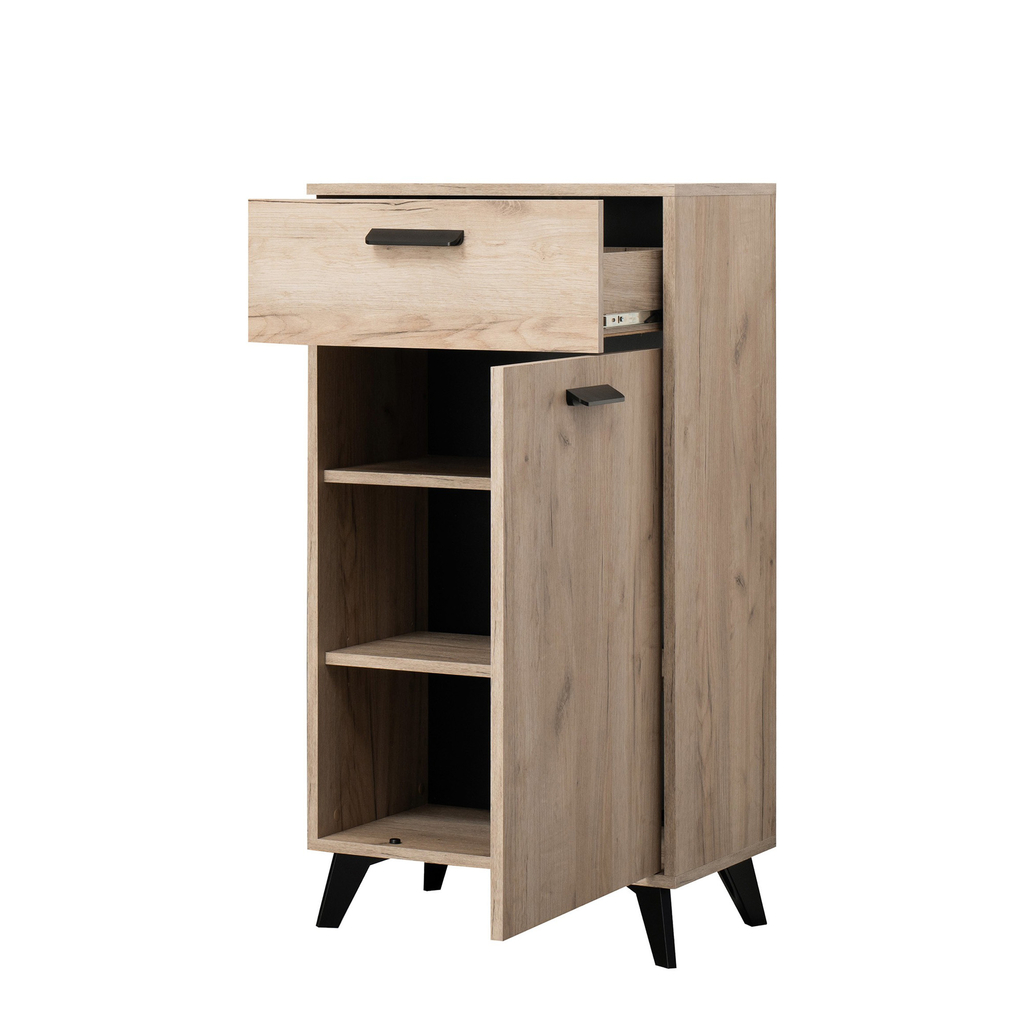 Úzka komoda so zásuvkou a policami UMBRIA