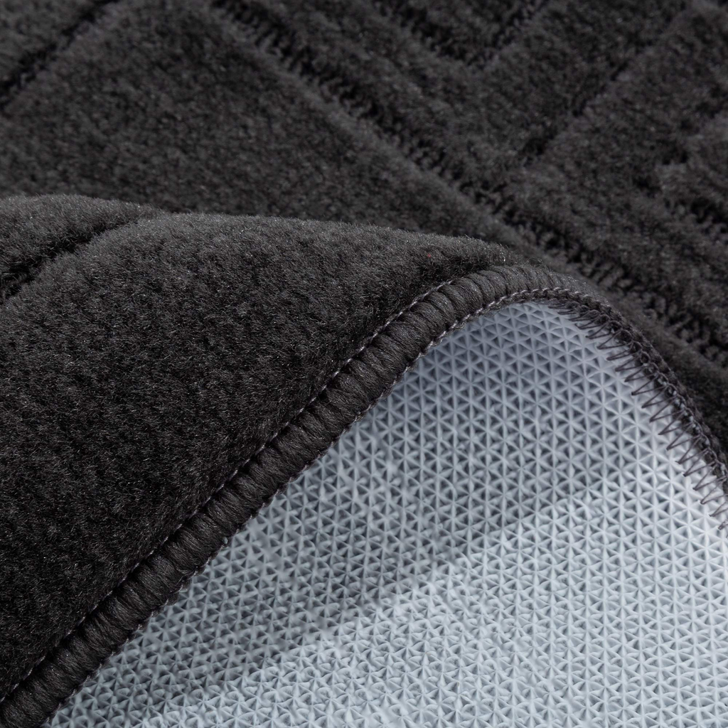 2 kúpeľňové predložky MELO - súprava, tmavosivá