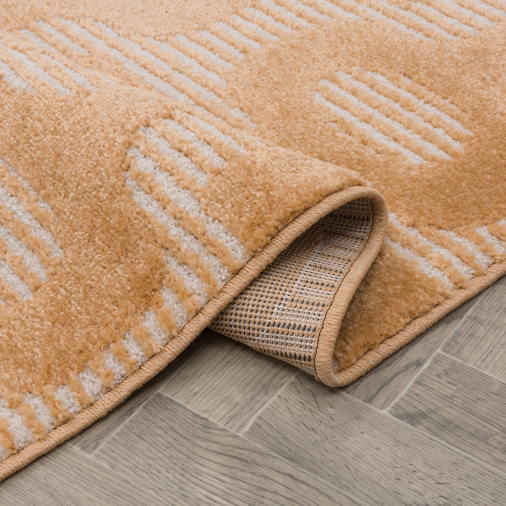 Koberec BRELA s geometrickým vzorom, oranžový 120x170 cm