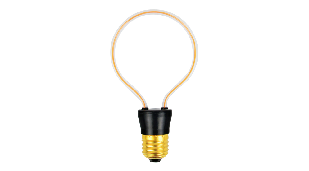 Dekoratívna LED žiarovka E27 zlatej teplej farby GLASS ART3