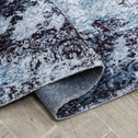 Loftový koberec s vysokým leskom modrý STELLA 120x170 cm