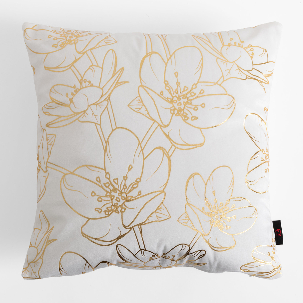 Obliečka na vankúš v bielej farbe CASILA 45x45 cm