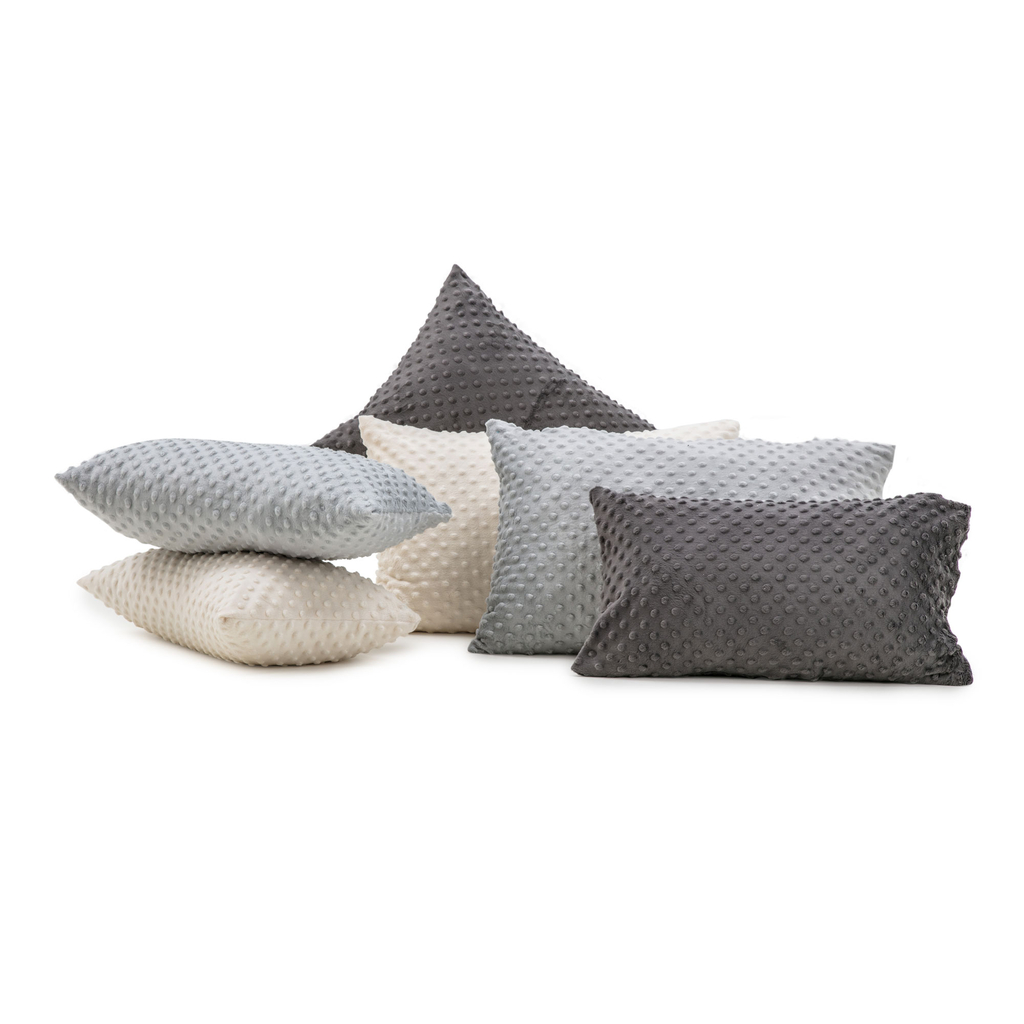 Vankúš minky sivý MILA 40 x 60 cm