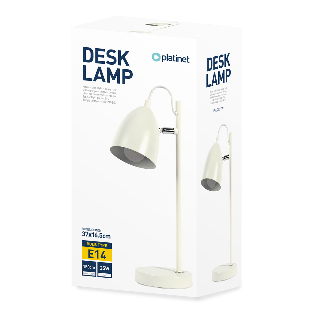 Stolná lampa biela PTL2537W