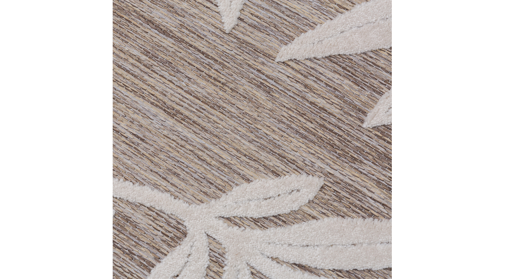 Vonkajší koberec BOLONIA so listovým vzorom 120x160 cm