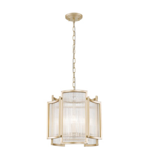 Zlaté závesné svietidlo SERGIO 35 cm