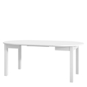 Biely stôl AVIEN 105-225 cm