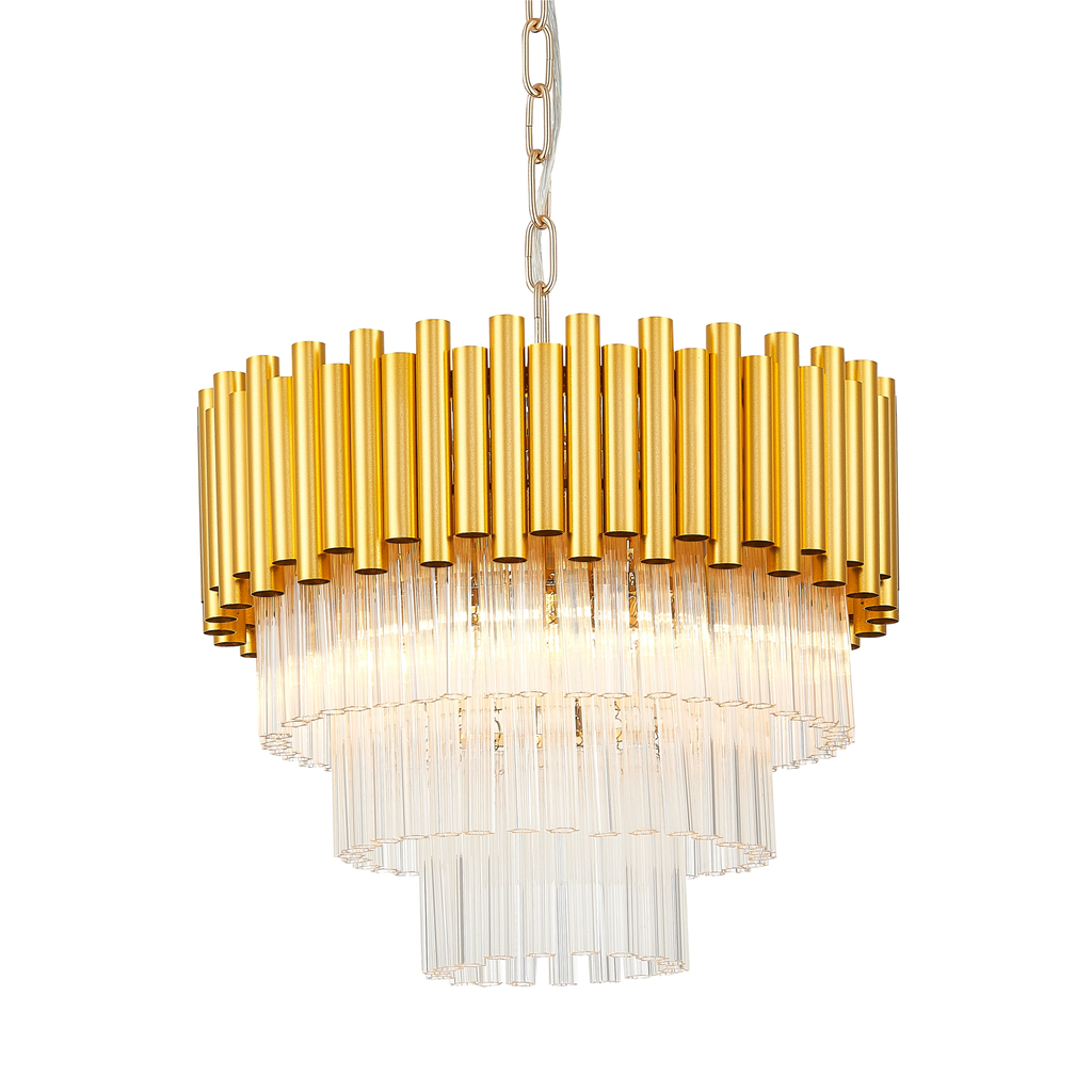 Závesné svietidlo PRIMA glamour zlaté