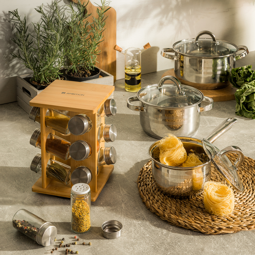 Stojan na koreniny CLEO bambusový