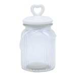 Sklenená nádoba s keramickým viečkom 650 ml