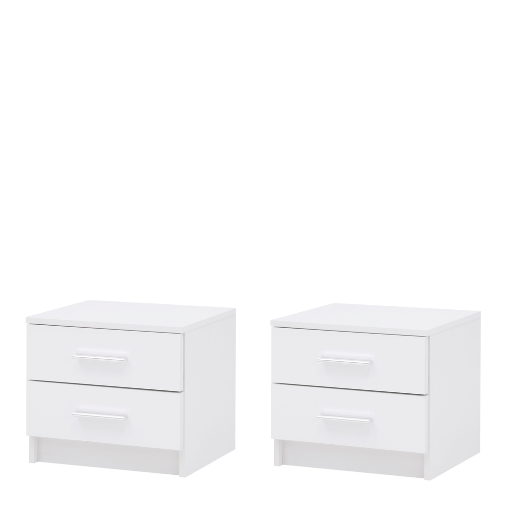 MARSYLIA biele nočné stolíky 2 ks